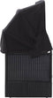 vidaXL - Loungebank - met - luifel - poly - rattan - zwart