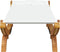 vidaXL - Loungebed - 100x188,5x44 - cm - massief - gebogen - hout - crèmekleurig