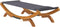 vidaXL - Loungebed - 100x188,5x44 - cm - massief - gebogen - hout - antracietkleurig