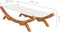 vidaXL - Loungebed - 100x188,5x44 - cm - massief - gebogen - hout - crèmekleurig