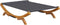 vidaXL - Loungebed - 165x188,5x46 - cm - massief - gebogen - hout - antracietkleurig