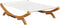 vidaXL - Loungebed - 165x188,5x46 - cm - massief - gebogen - hout - crèmekleurig