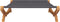 vidaXL - Loungebed - 165x188,5x46 - cm - massief - gebogen - hout - antracietkleurig