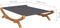 vidaXL - Loungebed - 165x188,5x46 - cm - massief - gebogen - hout - antracietkleurig