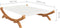 vidaXL - Loungebed - 165x188,5x46 - cm - massief - gebogen - hout - crèmekleurig