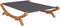 vidaXL - Loungebed - 165x188,5x46 - cm - massief - gebogen - hout - antracietkleurig