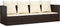 vidaXL - Loungebed - met - kussens - poly - rattan - bruin