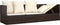 vidaXL - Loungebed - met - kussens - poly - rattan - bruin