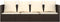 vidaXL - Loungebed - met - kussens - poly - rattan - bruin