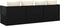 vidaXL - Loungebed - met - kussens - poly - rattan - zwart