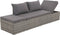 vidaXL - Loungebed - met - ligkussen - en - kussens - poly - rattan - grijs