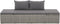 vidaXL - Loungebed - met - ligkussen - en - kussens - poly - rattan - grijs