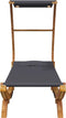 vidaXL - Loungebed - met - luifel - 100x190x134 - cm - gebogen - hout - antracietkleur