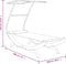vidaXL - Loungebed - met - luifel - 100x190x134 - cm - gebogen - hout - antracietkleur