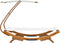 vidaXL - Loungebed - met - luifel - 100x190x134 - cm - massief - gebogen - hout - crème