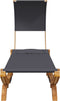 vidaXL - Loungebed - met - luifel - 100x200x126 - cm - gebogen - hout - antracietkleur