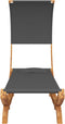 vidaXL - Loungebed - met - luifel - 100x200x126 - cm - gebogen - hout - antracietkleur