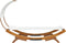 vidaXL - Loungebed - met - luifel - 100x200x126 - cm - massief - gebogen - hout - crème