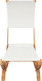 vidaXL - Loungebed - met - luifel - 100x200x126 - cm - massief - gebogen - hout - crème