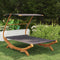 vidaXL - Loungebed - met - luifel - 165x203x138 - cm - gebogen - hout - antracietkleur
