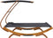 vidaXL - Loungebed - met - luifel - 165x203x138 - cm - gebogen - hout - antracietkleur