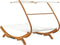 vidaXL - Loungebed - met - luifel - 165x203x138 - cm - massief - gebogen - hout - crème