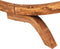 vidaXL - Loungebed - met - luifel - 165x203x138 - cm - massief - gebogen - hout - crème