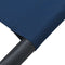 vidaXL - Loungebed - met - luifel - blauw