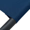 vidaXL - Loungebed - met - luifel - en - kussen - blauw