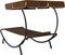 vidaXL - Loungebed - met - luifel - en - kussen - bruin