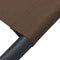 vidaXL - Loungebed - met - luifel - en - kussen - bruin