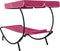 vidaXL - Loungebed - met - luifel - en - kussen - roze