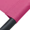 vidaXL - Loungebed - met - luifel - en - kussen - roze