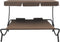 vidaXL - Loungebed - met - luifel - en - kussens - bruin