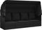 vidaXL - Loungebed - met - luifel - en - kussens - poly - rattan - zwart