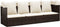 vidaXL - Loungebed - met - luifel - en - kussens - poly - rattan - bruin