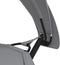 vidaXL - Loungebed - met - luifel - staal - en - oxford - stof - grijs