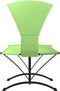 vidaXL - Loungebed - met - luifel - staal - en - oxford - stof - groen