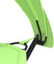 vidaXL - Loungebed - met - luifel - staal - en - oxford - stof - groen