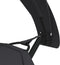 vidaXL - Loungebed - met - luifel - staal - en - oxford - stof - zwart