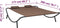 vidaXL - Loungebed - stof - bruin