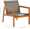 vidaXL - Loungestoel - massief - eucalyptushout - en - textileen - grijs