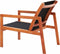vidaXL - Loungestoel - massief - eucalyptushout - en - textileen - zwart