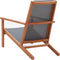 vidaXL - Loungestoel - massief - eucalyptushout - en - textileen - grijs