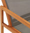 vidaXL - Loungestoel - massief - eucalyptushout - en - textileen - grijs