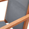 vidaXL - Loungestoel - massief - eucalyptushout - en - textileen - grijs