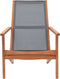 vidaXL - Loungestoel - massief - eucalyptushout - en - textileen - grijs