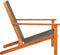 vidaXL - Loungestoel - massief - eucalyptushout - en - textileen - zwart
