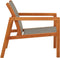 vidaXL - Loungestoel - massief - eucalyptushout - en - textileen - grijs