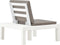 vidaXL - Loungestoel - met - kussen - kunststof - wit